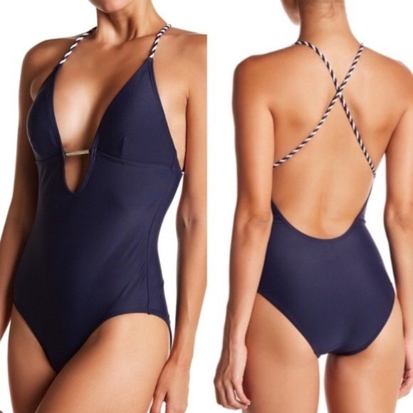 Ted Baker Other - Ted Baker Navy Rope Tie One Piece Swimsuit NWT